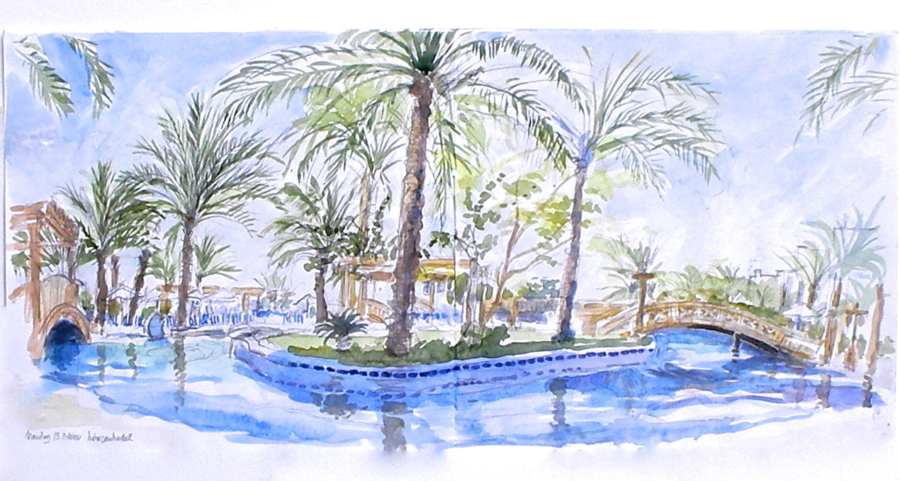 Aqaba, the swimming pool, Hotel Intercontinental 